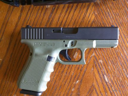 GLOCK 23 GEN 4 BATTLEFIELD GREEN 40 S&W